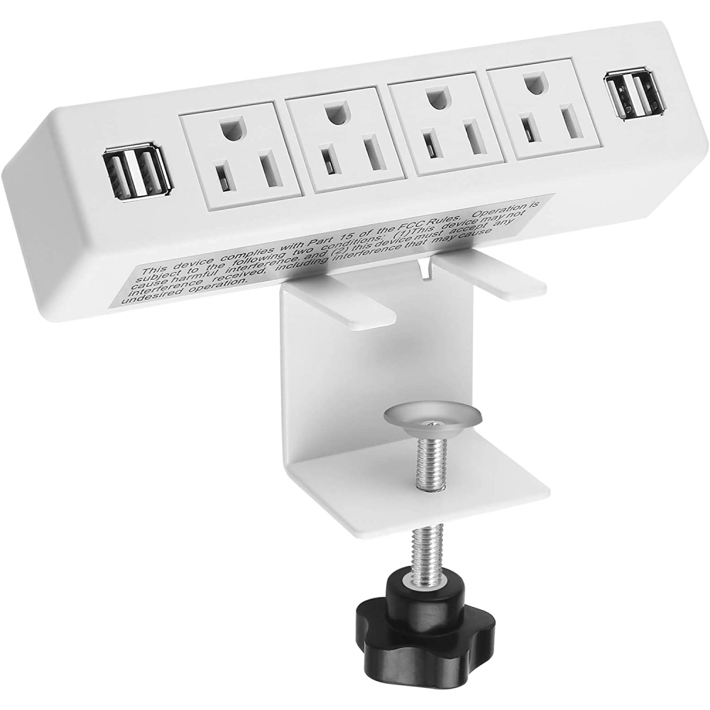 Desk Power Strip - White: image 1