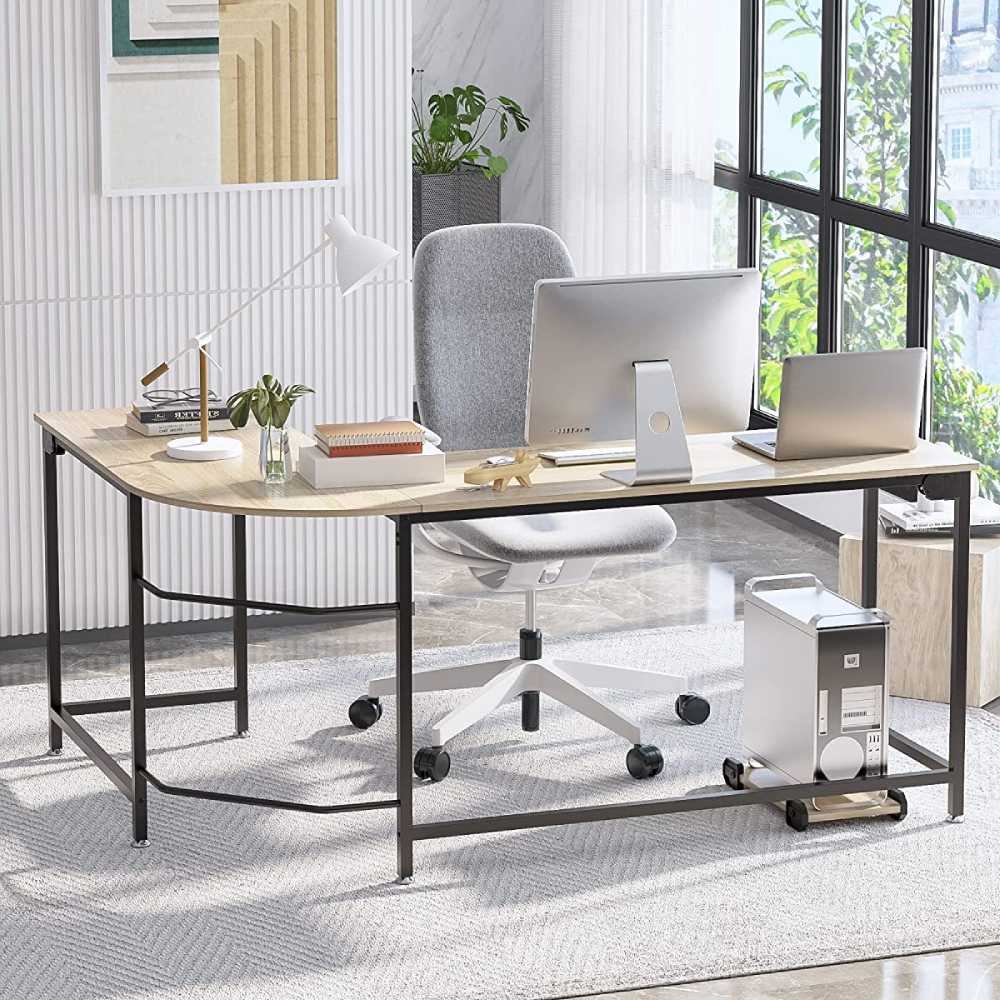 L-Shaped Corner Desk - White: image 3