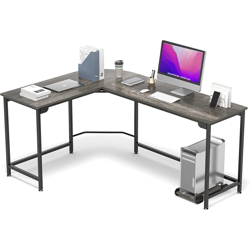 L-Shaped Corner Desk - White: image 6